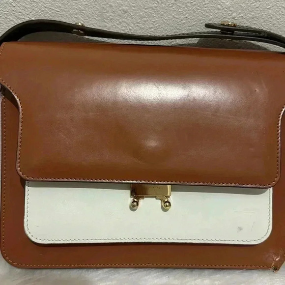 Marni TRUNK LEATHER CROSSBODY BAG - Picture 2 of 12